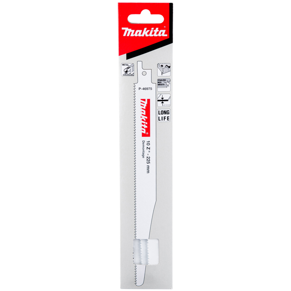 Lames Bi-Métal épaisses pour coupe droite acier et bois avec reste métal - MAKITA - P-46975