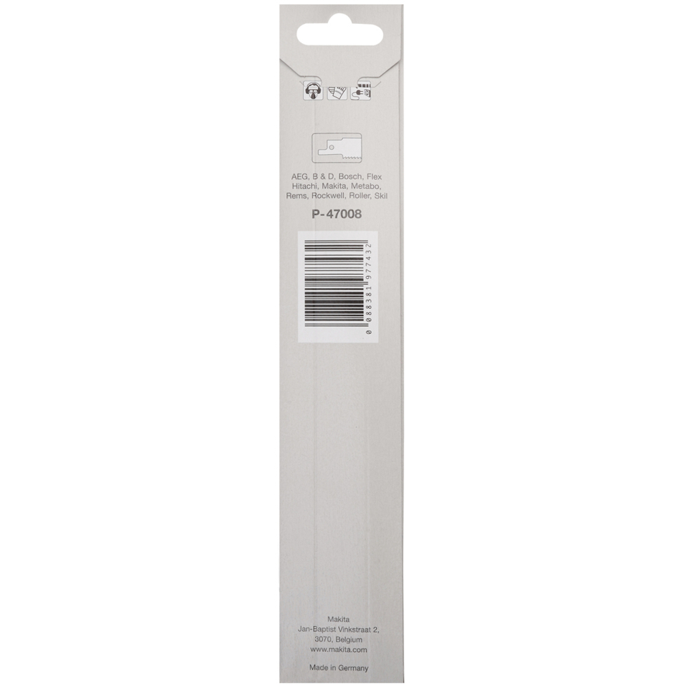 LAMES BI-METAL FLEXIBLES POUR ACIER ET INOX - MAKITA - P-47008