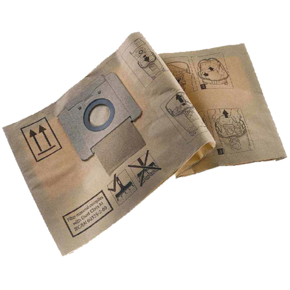 LOT DE 5 SACS PAPIER POUR ASPIRATEUR 446M ET 447M - MAKITA - P-70203