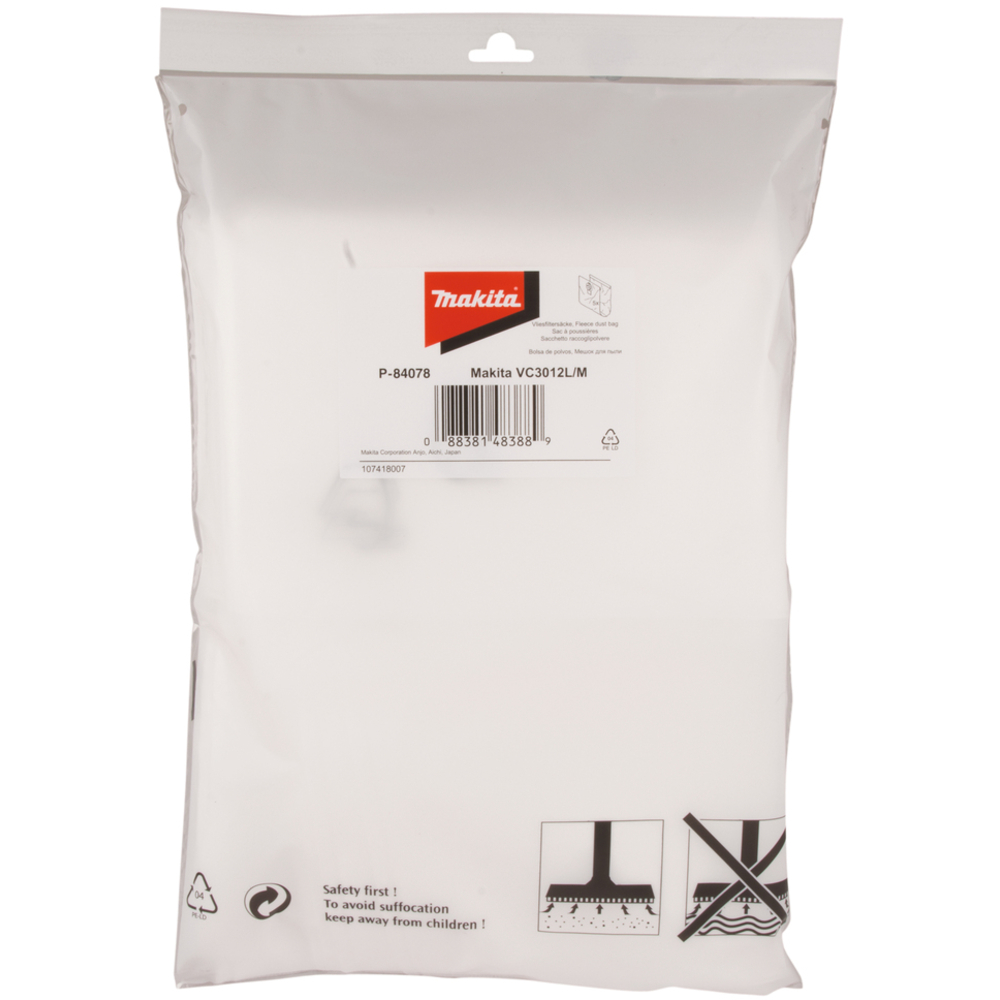 SAC FILTRE EN TISSU LOT DE 5 - MAKITA - P-84078