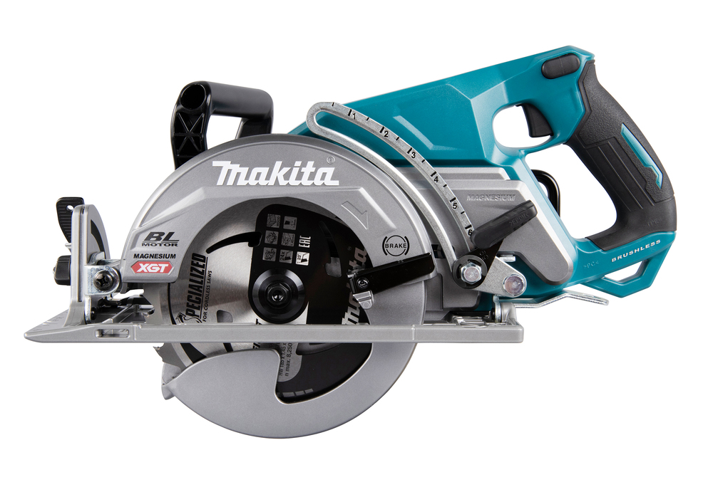 SCIE CIRCULAIRE SANS FIL À POIGNÉE ARRIÈRE 185 MM 40VMAX - MAKITA - RS001GZ
