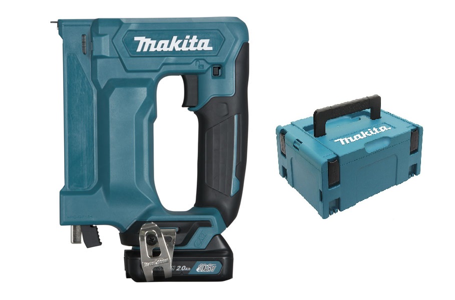 AGRAFEUSE 10,8 V LI-ION 2 AH CXT 7 / 10 MM + 2 BATTERIES + 1 CHARGEUR + 1 COFFRET - MAKITA - ST113DSAJ