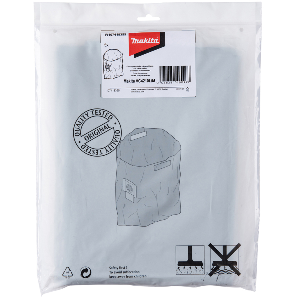 SAC EVACUATION EN PLASTIQUE X5 VC4210 - MAKITA - W107418355