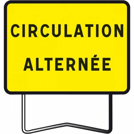PANNEAU DE SIGNALISATION KC1 CIRCULATION ALTERNEE 800X600 T1 NADIA SIGNALISATION - 201233