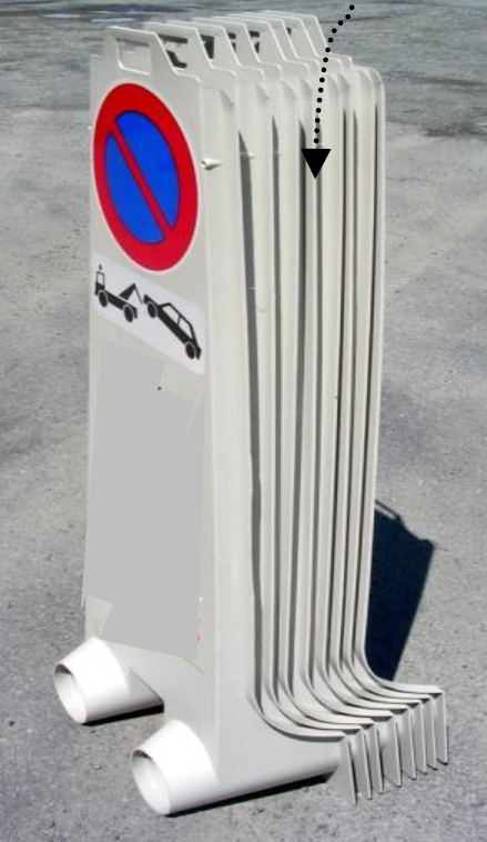 PANNEAU MISTRAL INTERDICTION STATIONNER TEMPORAIRE PLEXIGLASS NADIA SIGNALISATION PBALB6M3MIS