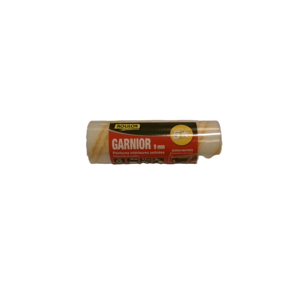 Manchon 5* Garnior 180 mm fibre 9 mm pour surfaces lisses et préparées - ROULOR - 032200