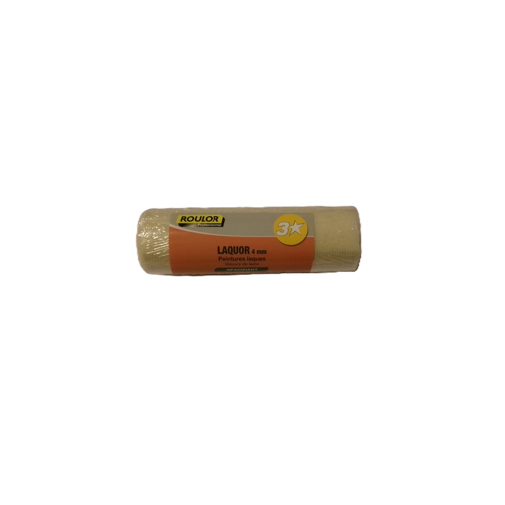 Manchon 3* laqueur 180 mm fibre 4 mm pour surfaces lisses et préparées - ROULOR - 033009