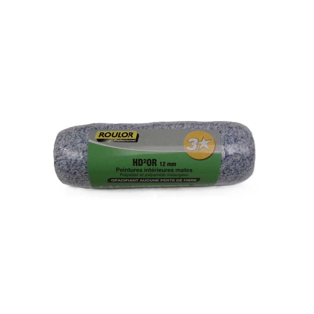Manchon 3* HD²OR 180 mm fibre 12 mm pour surfaces régulières - ROULOR - 033040