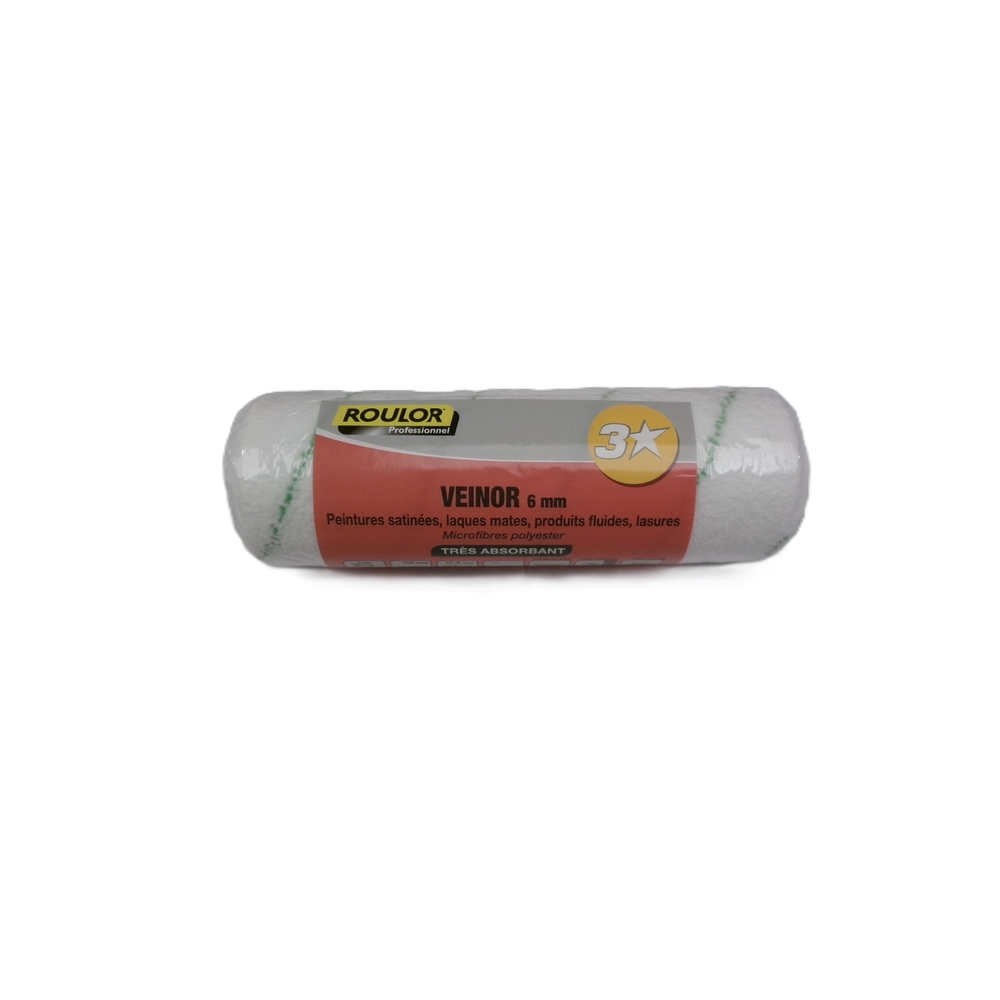 Manchon 3* Veinor 180 mm fibre 6 mm pour surfaces lisses et préparées - ROULOR - 033690