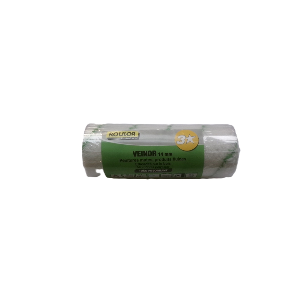 Manchon 3* Veinor 180 mm fibre 14 mm pour surfaces régulières - ROULOR - 033716