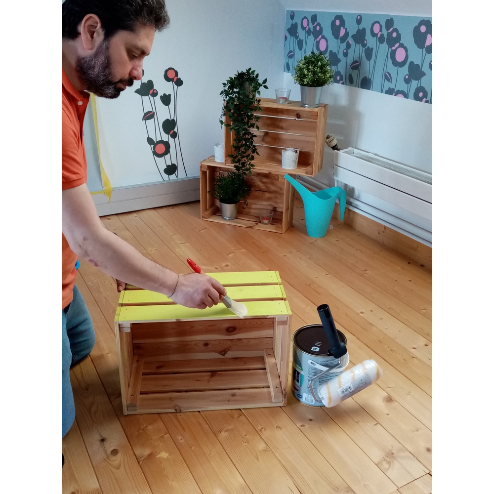 Brosse plate spécial glycéro n°40 en Fillpro manche bois - NESPOLI - 10110 40