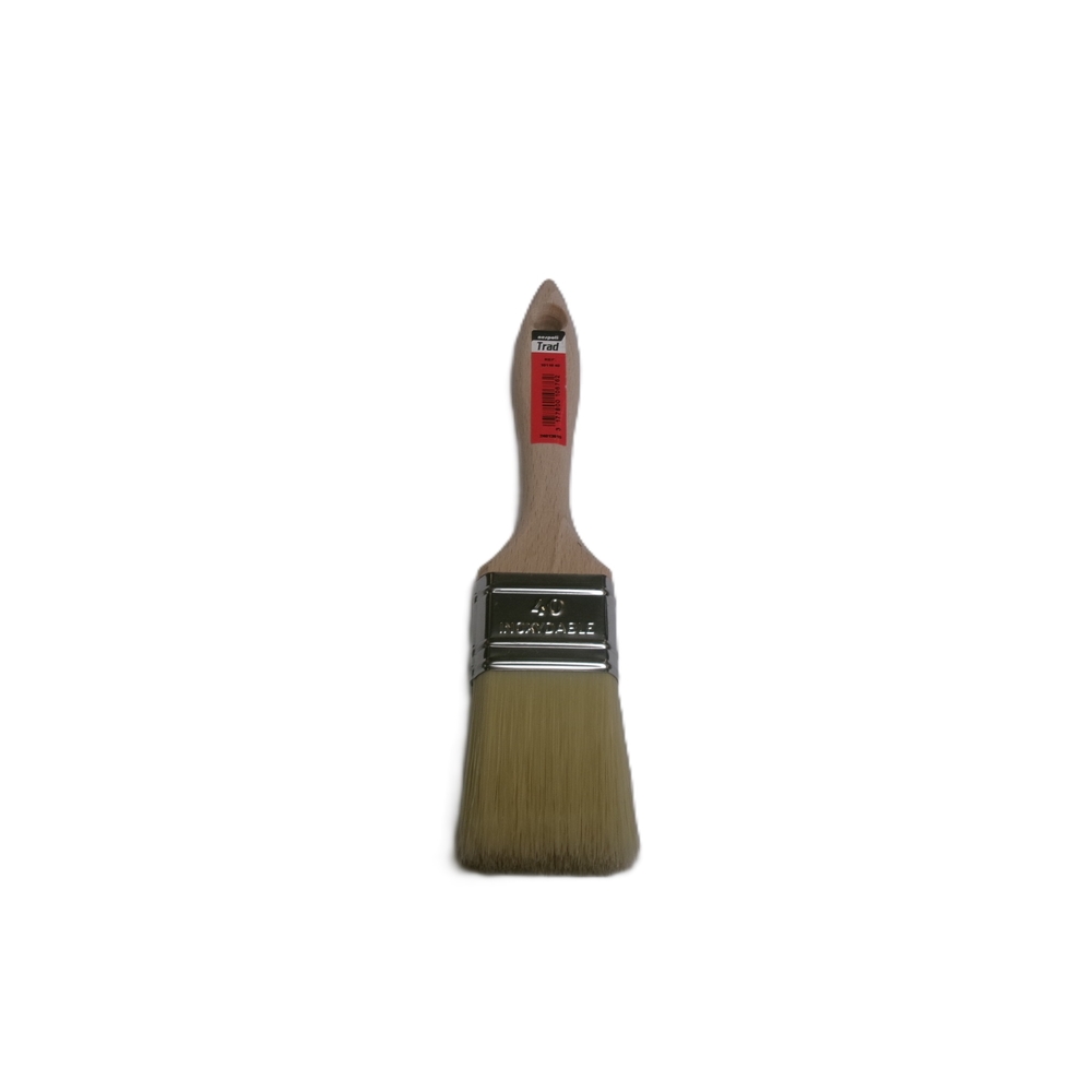 Brosse plate spécial glycéro n°40 en Fillpro manche bois - NESPOLI - 10110 40