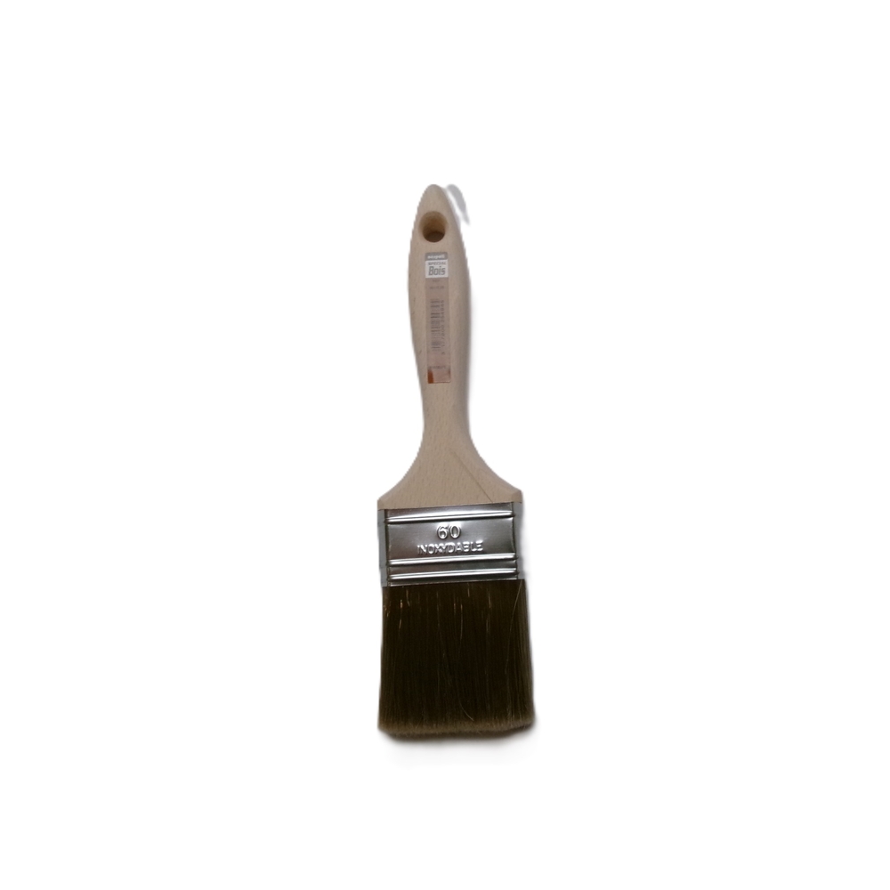 Brosse plate spécial vernis & lasure n°60 en Fillpro manche bois - NESPOLI - 10112 60