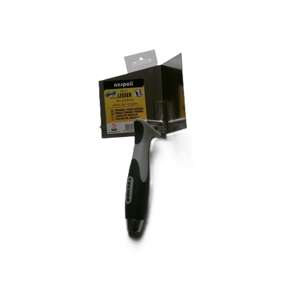 Truelle d'angle intérieur en inox manche bi-matière - NESPOLI - 101755