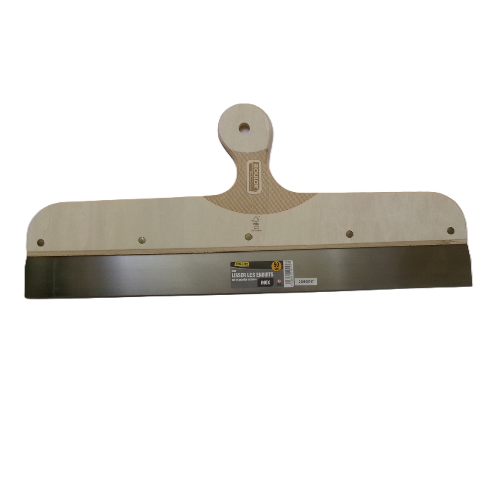 Couteau à enduit projeté PRO 50 cm manche bois FSC - ROULOR - 101825