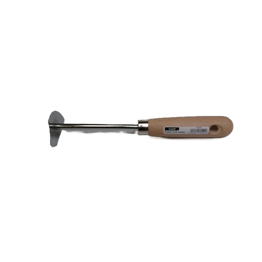 Grattoir multi-usages avec manche bois - NESPOLI - 136225