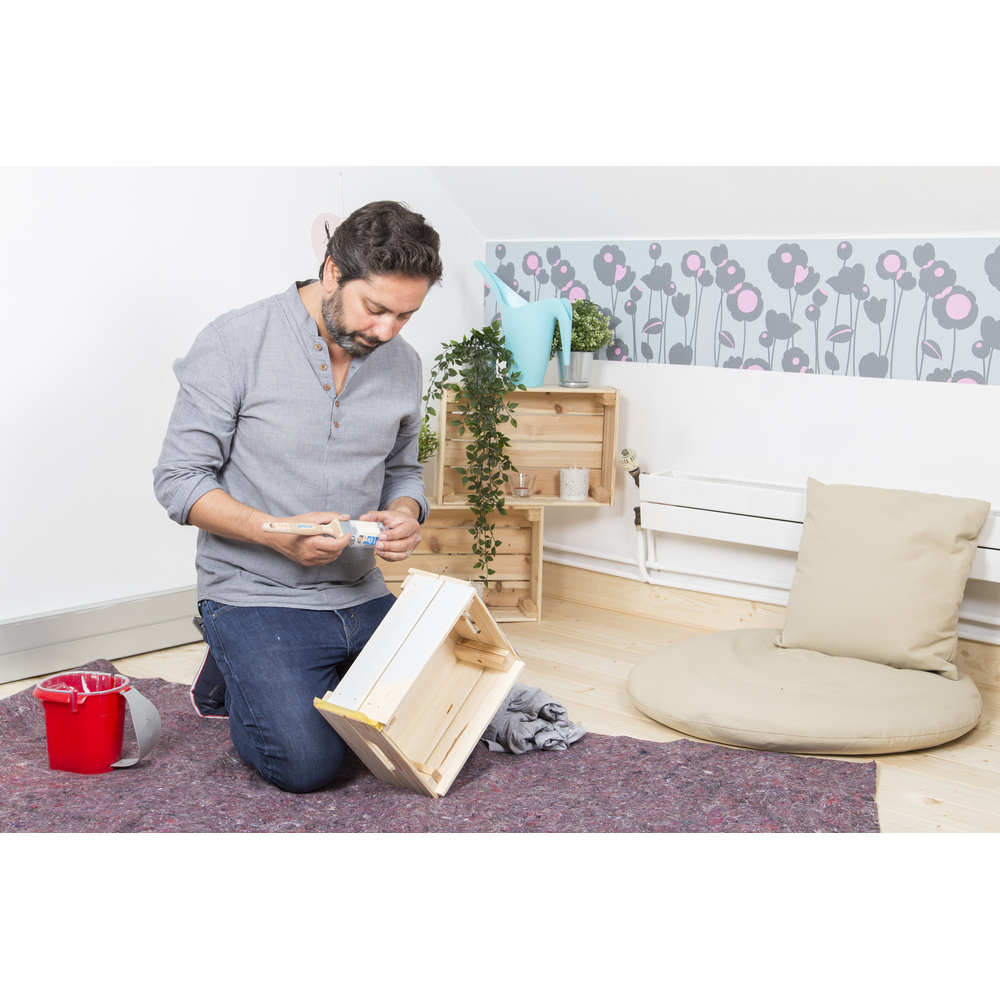 Brosse plate n°38 en Fillpro manche bois FSC avec Fresh Box - NESPOLI - 1740138