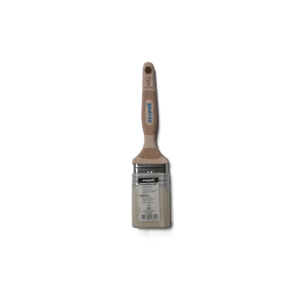 Brosse plate n°50 en Fillpro manche bois FSC avec Fresh Box - NESPOLI - 1740150