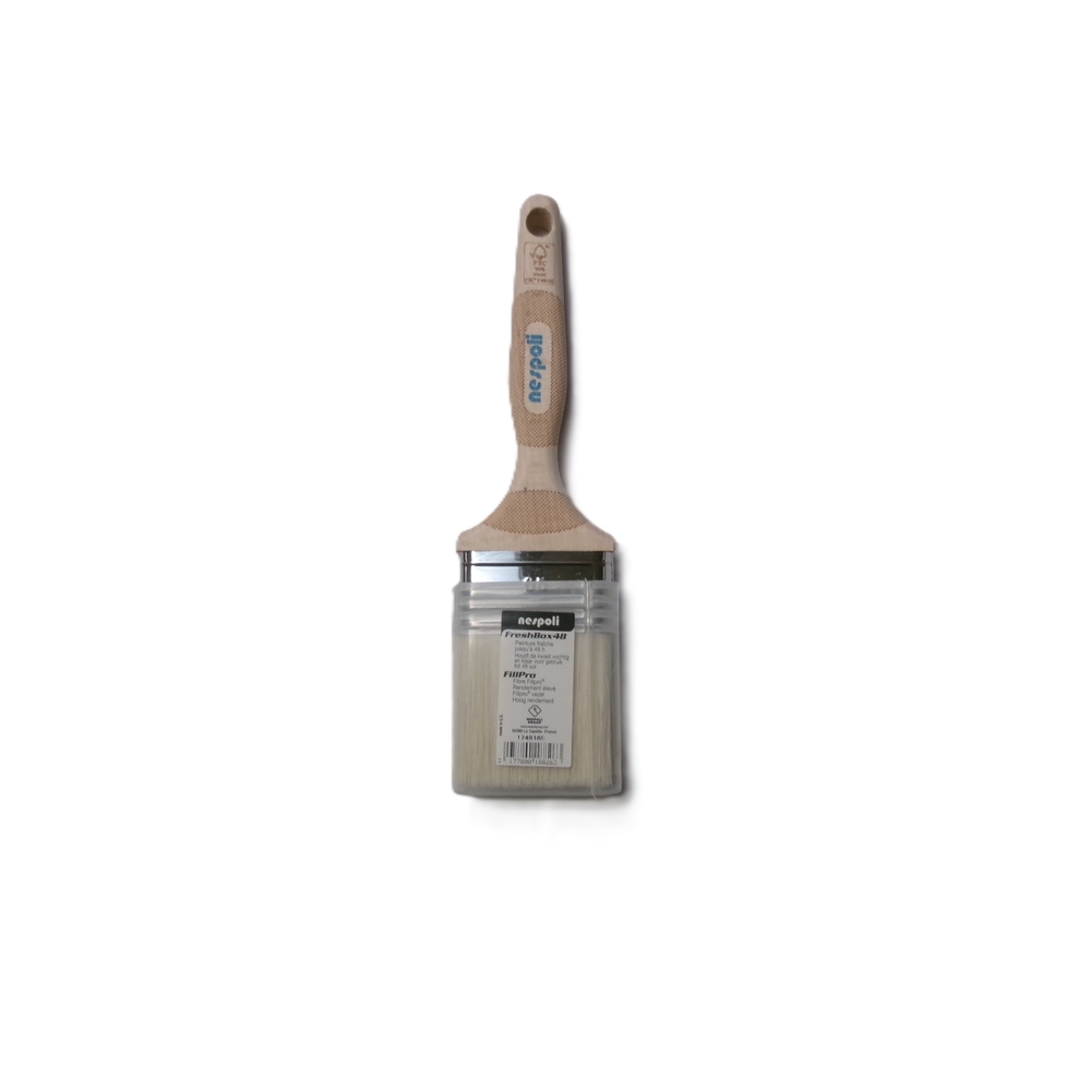 Brosse plate n°65 en Fillpro manche bois FSC avec Fresh Box - NESPOLI - 1740165