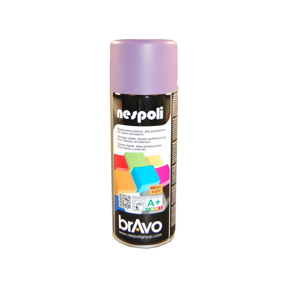 Aérosol de peinture décorative couleur bleu lilas satin 400 ml - NESPOLI - 180403