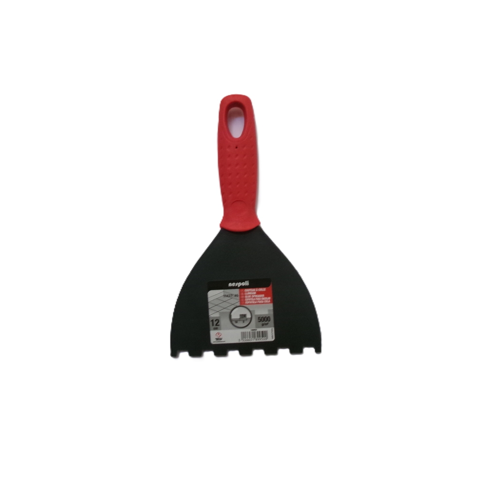 Spatule à colle polyamide 12 cm dents moyennes carrées - NESPOLI - 189950
