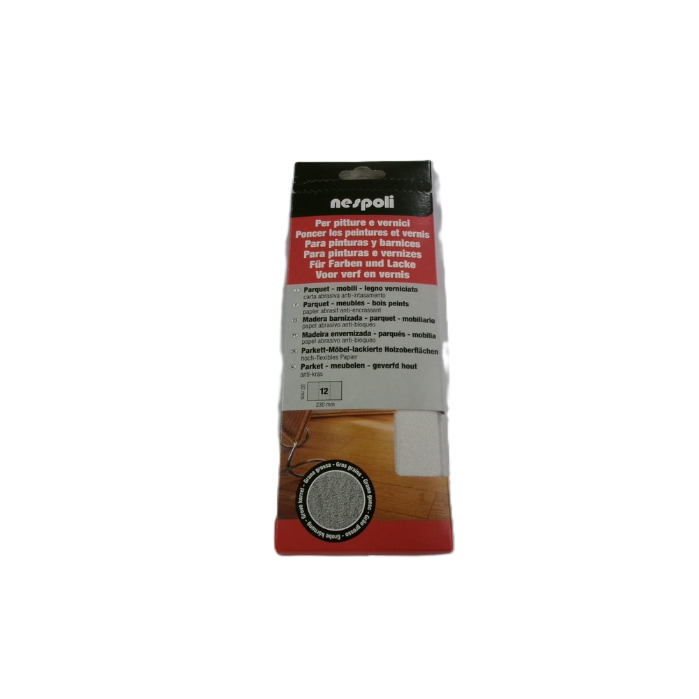 Pochette de papier abrasif anti-encrassant grain gros 120 - NESPOLI - 190706