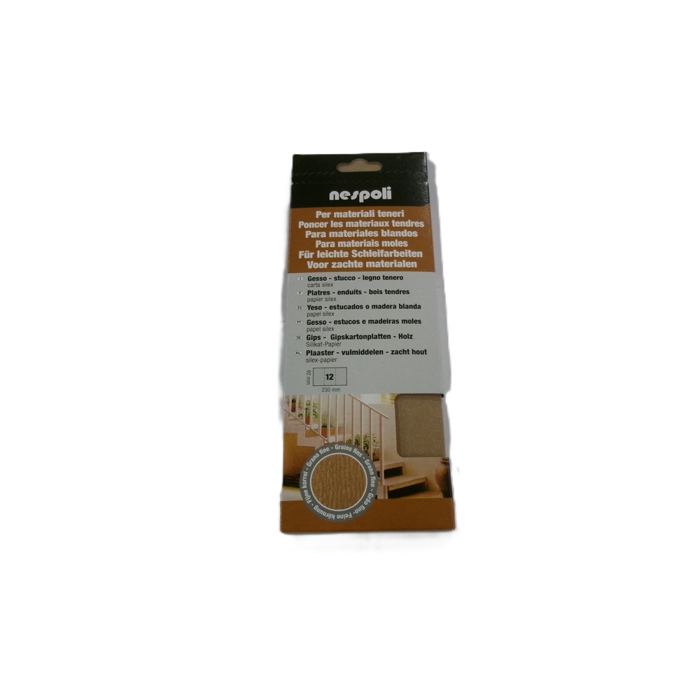 Pochette de papier silex grain fin 150 - NESPOLI - 190708