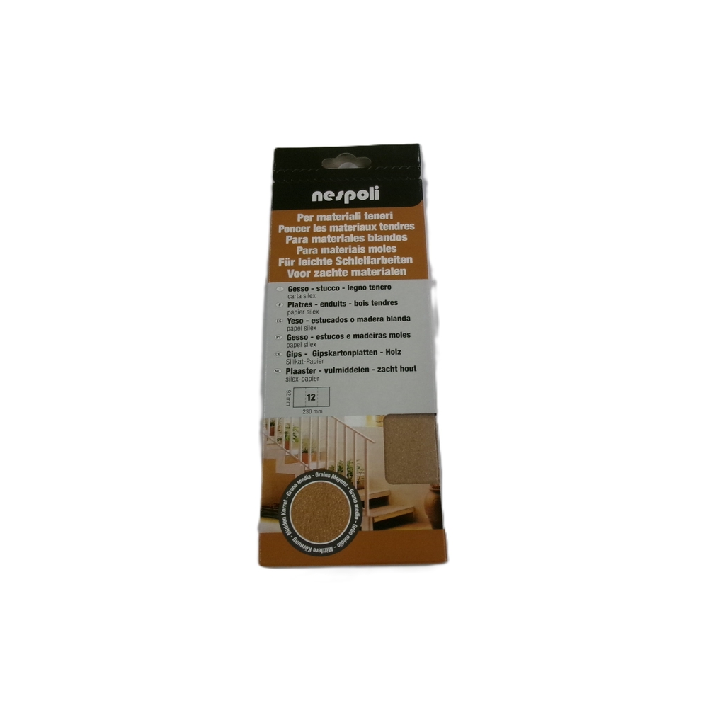 Pochette de papier silex grain moyen 100 - NESPOLI - 190709