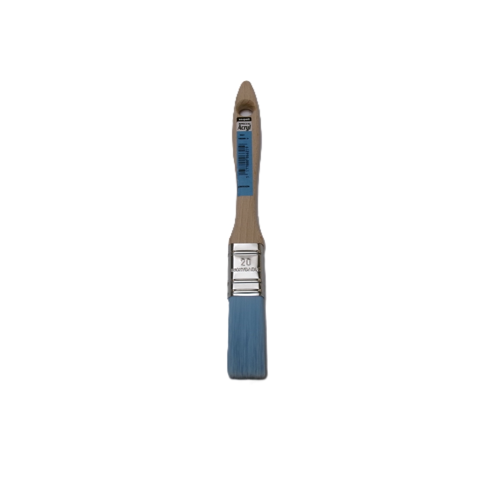 Brosse plate épaisse spécial arcylique n°20 en Fillpro manche bois - NESPOLI - 19255 20