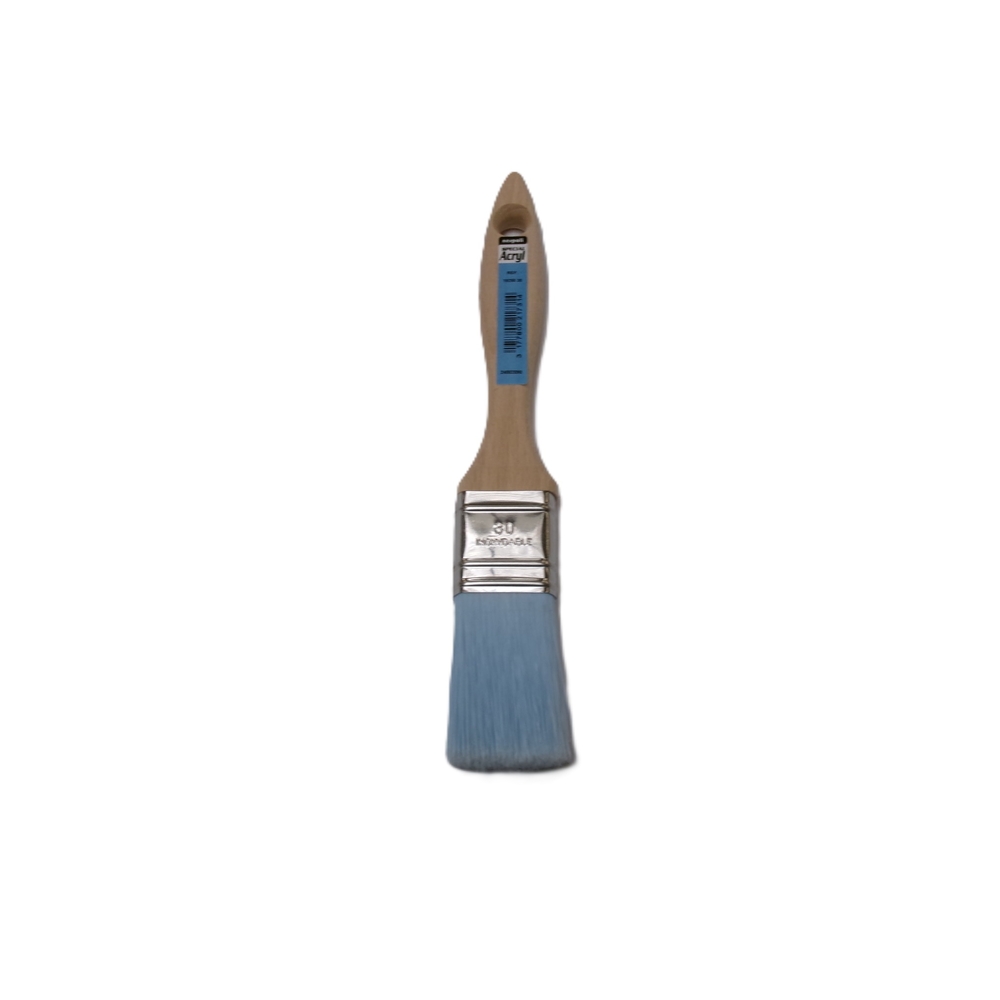 Brosse plate épaisse spécial arcylique n°30 en Fillpro manche bois - NESPOLI - 19255 30