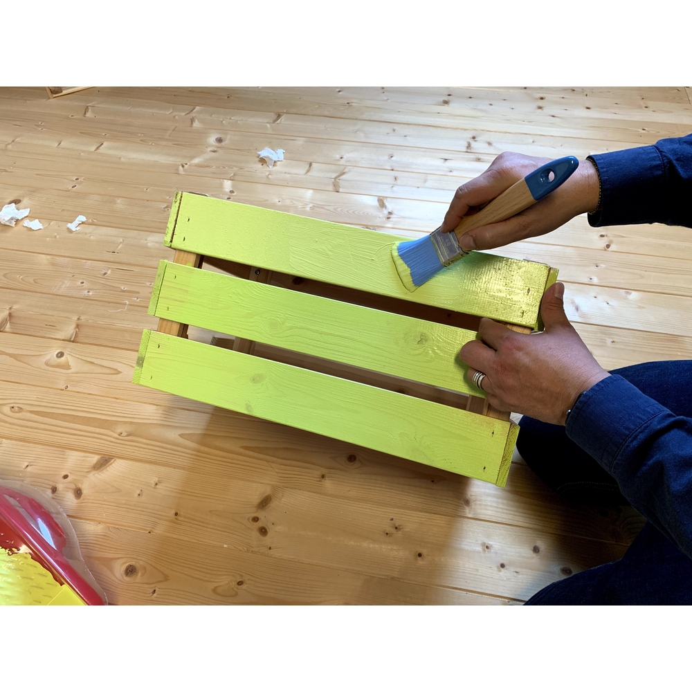 Brosse plate épaisse spécial arcylique n°60 en Fillpro manche bois - NESPOLI - 19255 60