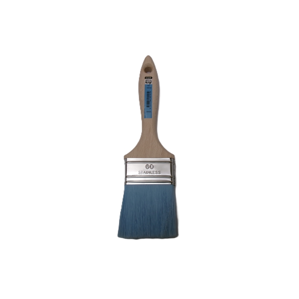 Brosse plate épaisse spécial arcylique n°60 en Fillpro manche bois - NESPOLI - 19255 60