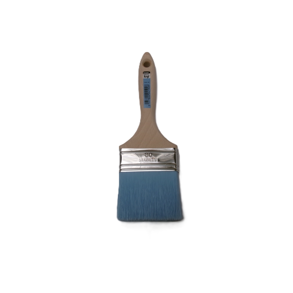Brosse plate épaisse spécial arcylique n°80 en Fillpro manche bois - NESPOLI - 19255 80