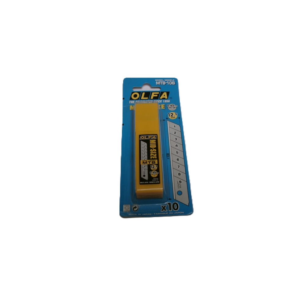 10 lames OLFA MTB-10B - 12,5 mm - OLFA - 19390