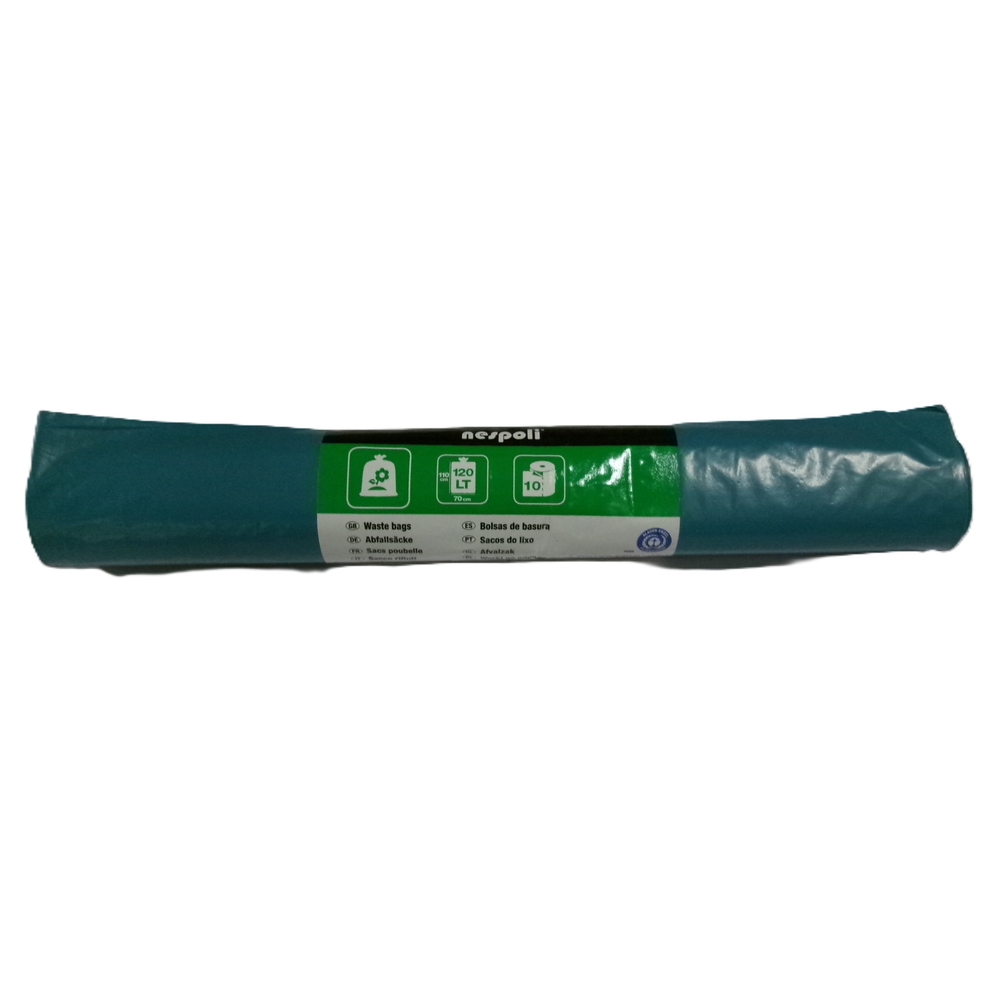 10 sacs pour poubelle usage extérieur 120 litres - NESPOLI - 194446