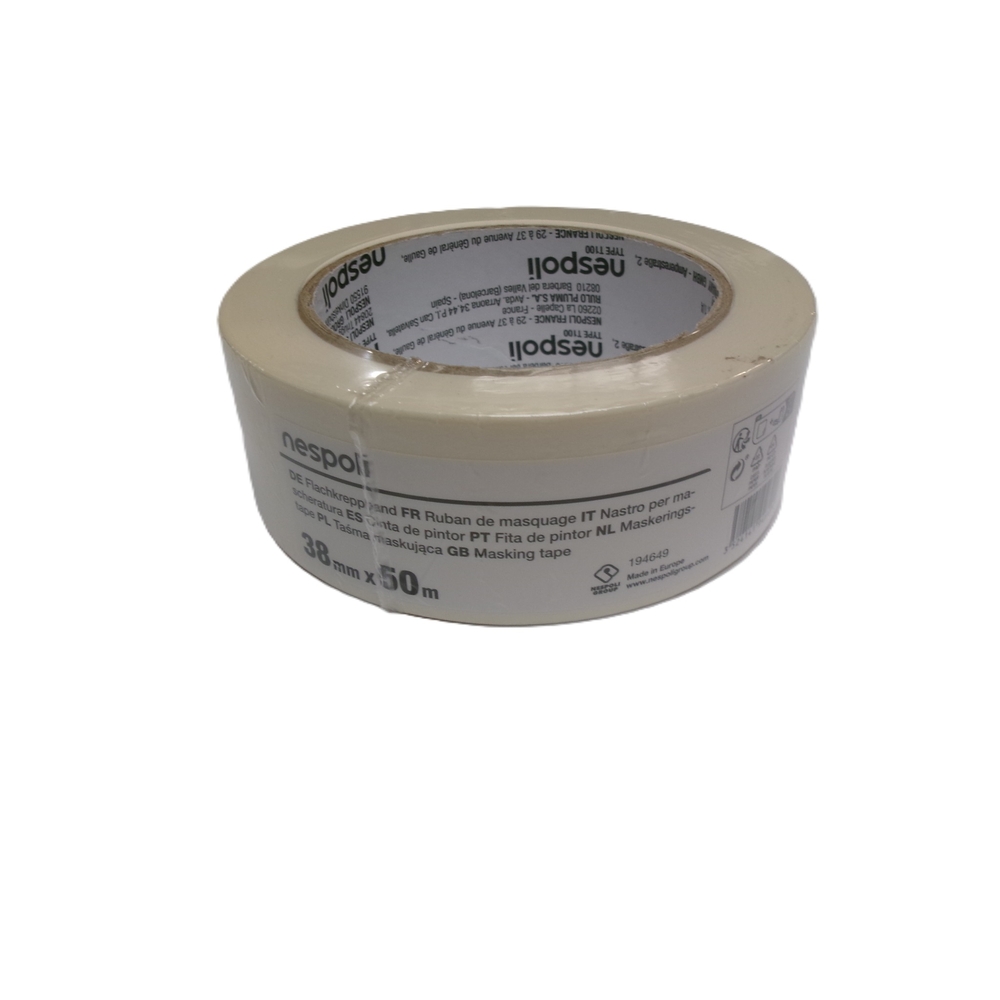 Ruban de masquage Hot Melt L.38m x l.50mm - NESPOLI - 194649