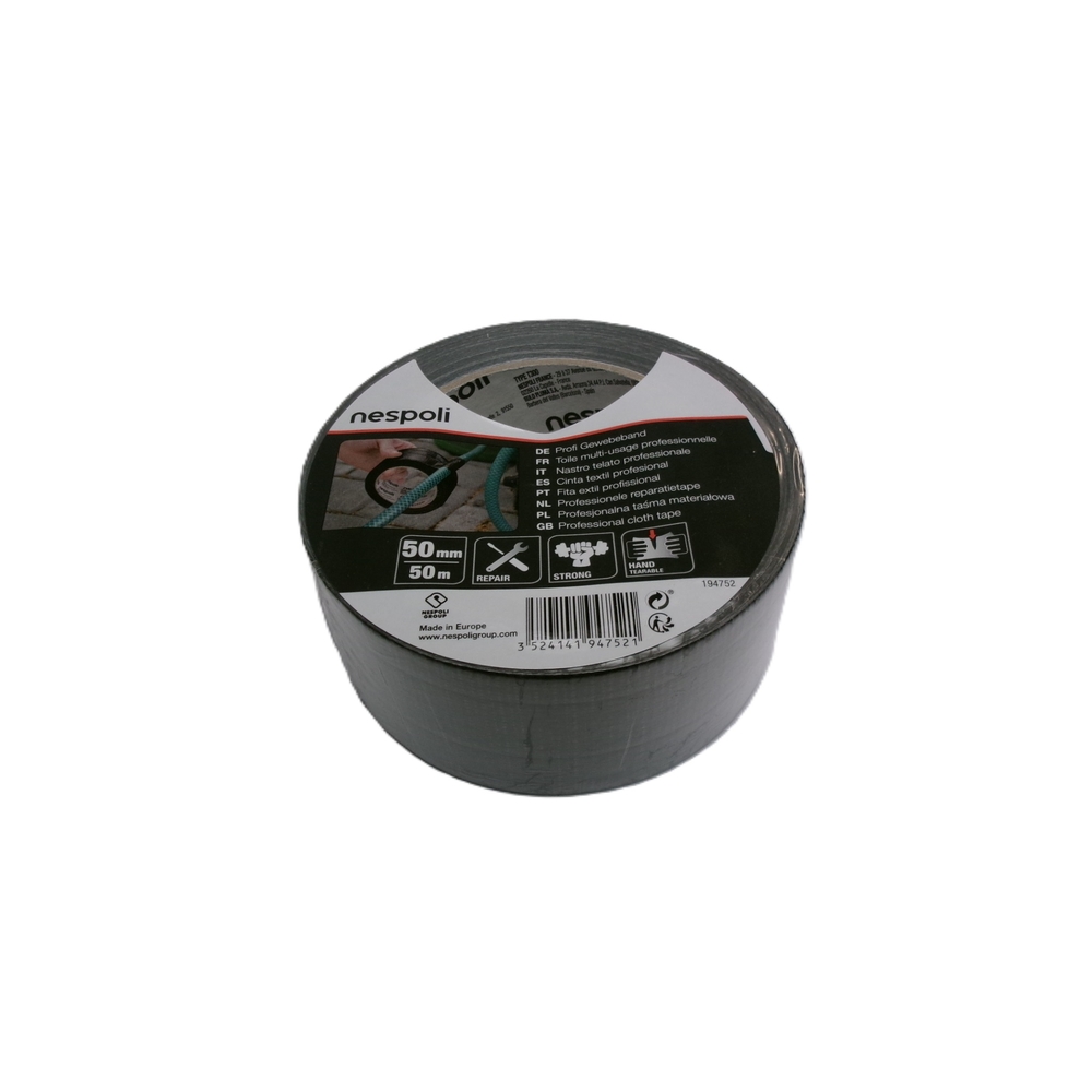 Toile multiusage noir 50mmx50m - NESPOLI - 194752