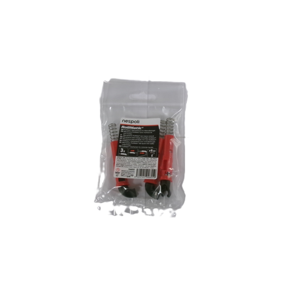 Sachet 3 clips mini ROLLMATIC pour rouleau de 110 et 150 mm - NESPOLI - 194855
