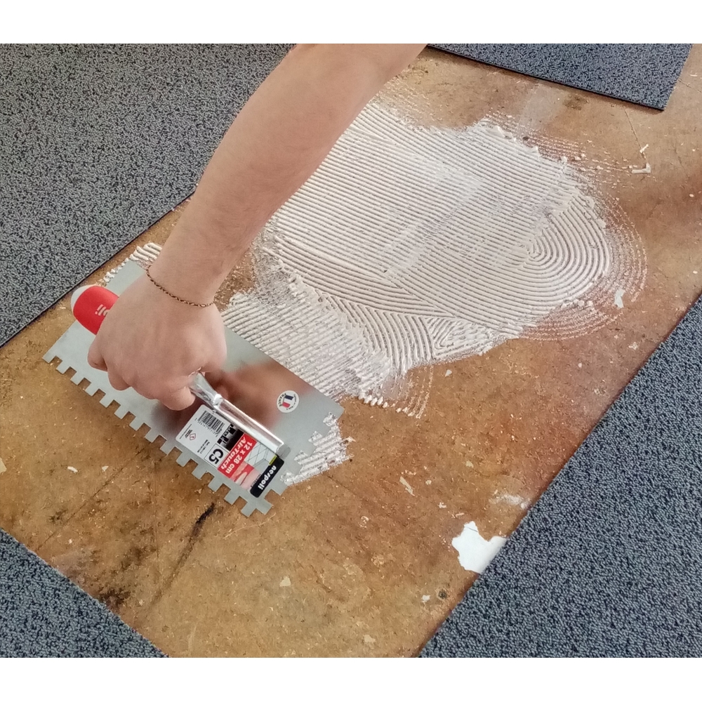 Platoir à colle Confort inox 12x28cm manche Air Touch - NESPOLI - 195113