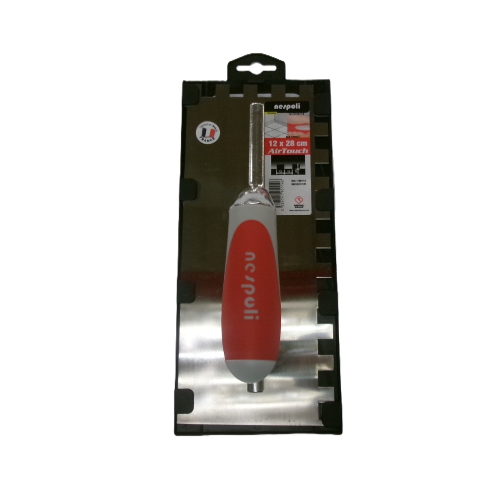 Platoir à colle Confort inox 12x28cm manche Air Touch - NESPOLI - 195114