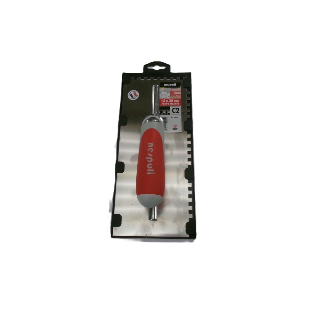Platoir à colle Confort inox 12x28cm manche Air Touch - NESPOLI - 195115