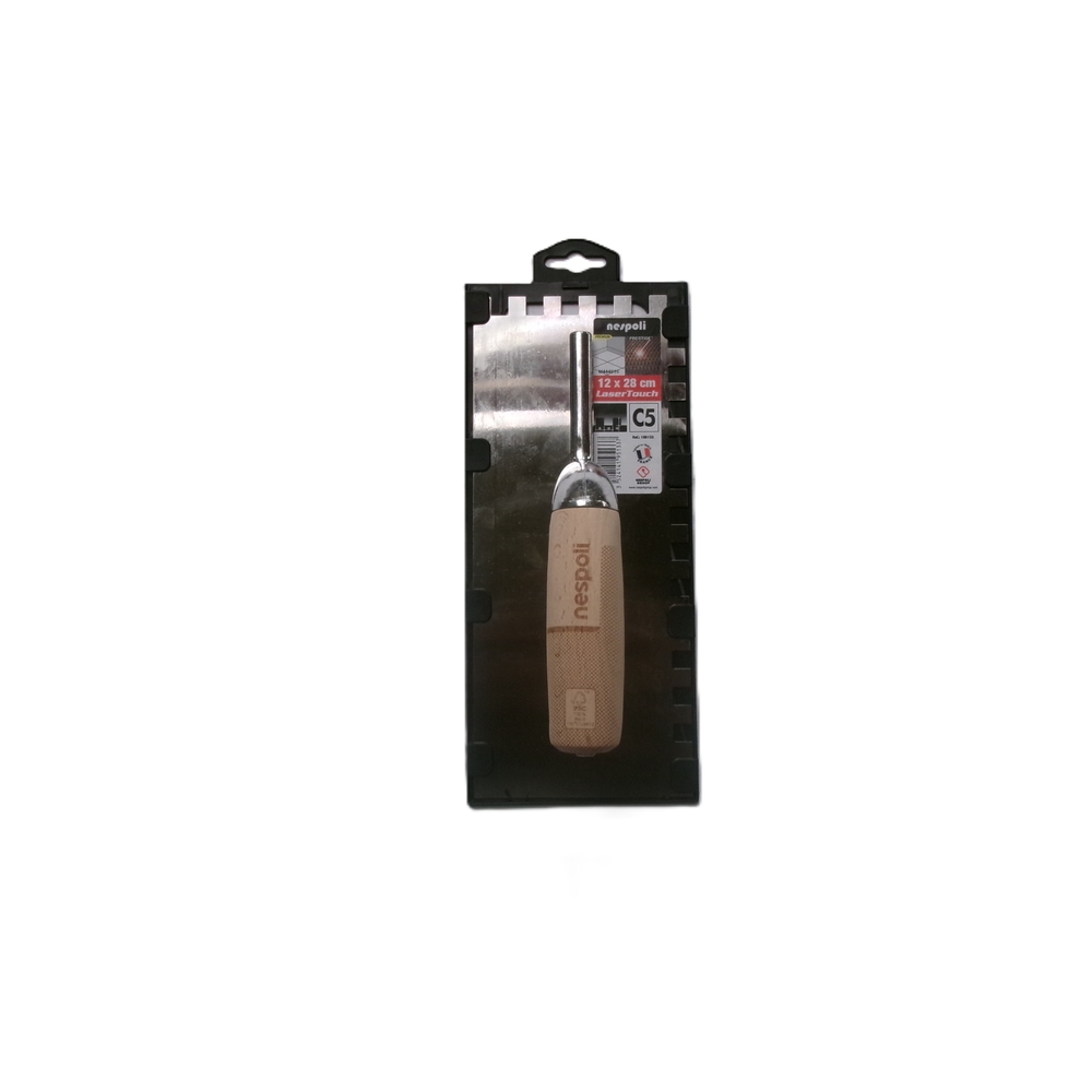 Platoir à colle Prestige acier 12x28cm manche bois FSC - NESPOLI - 195133