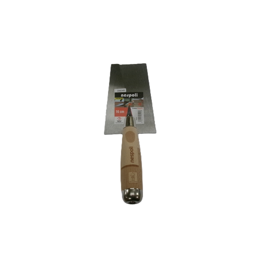 Truelle carrée Prestige 16cm manche bois FSC - NESPOLI - 195491