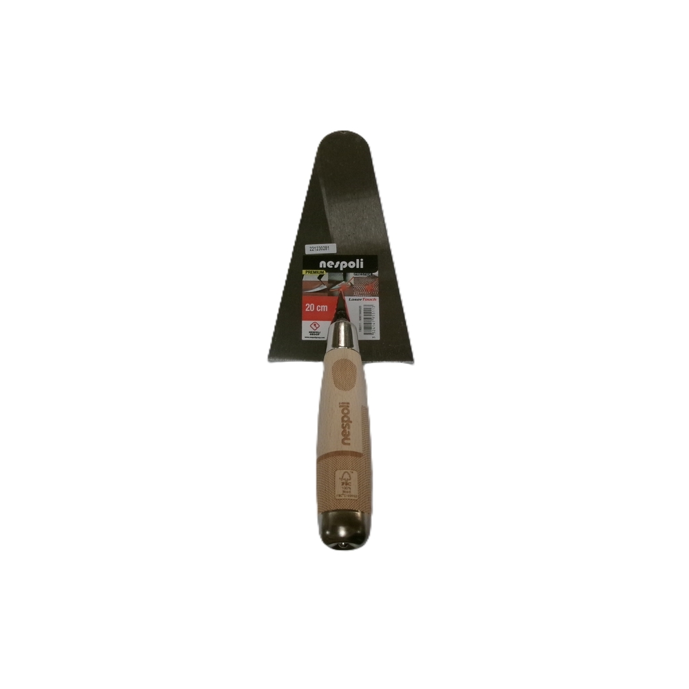 Truelle ronde Prestige 20cm manche bois FSC - NESPOLI - 195511