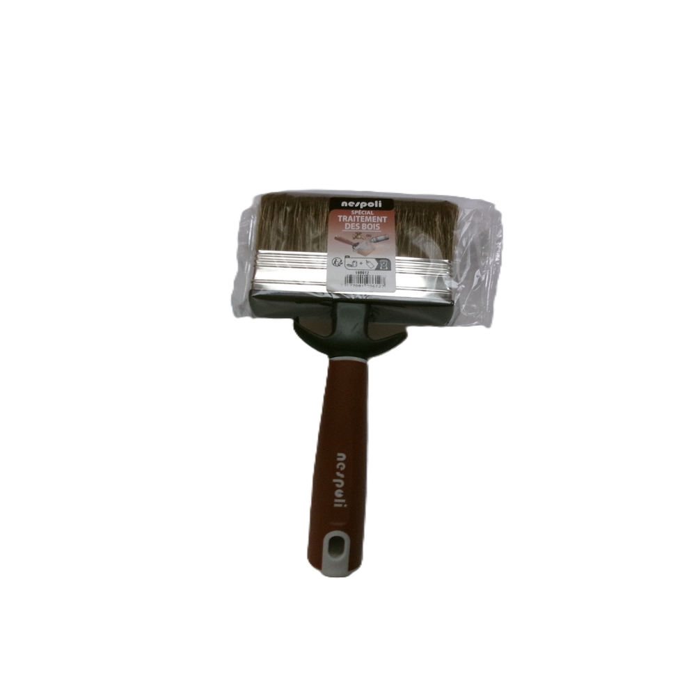 Brosse rectangulaire coudée traitement des bois 120 mm - NESPOLI - 198612