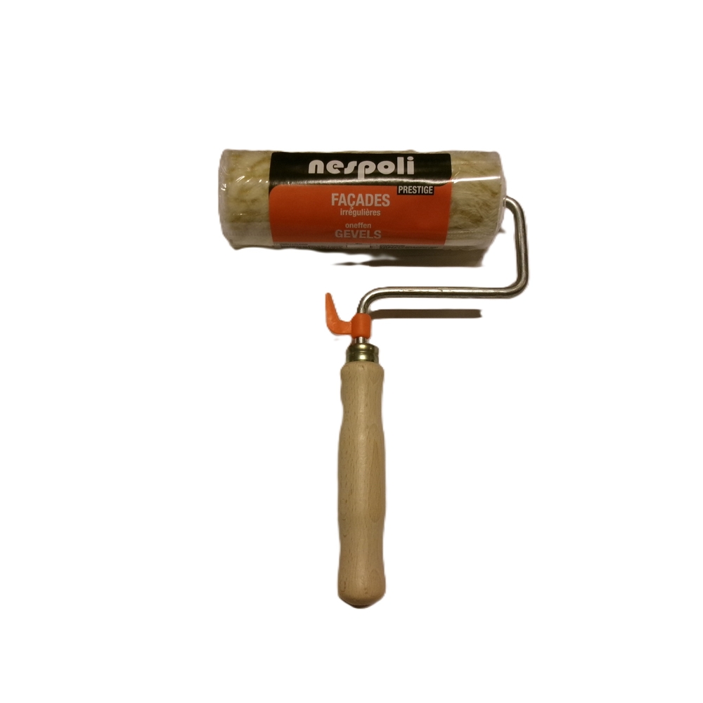 Rouleau façades surfaces irrégulières 180 mm manche bois FSC - NESPOLI - 20064180