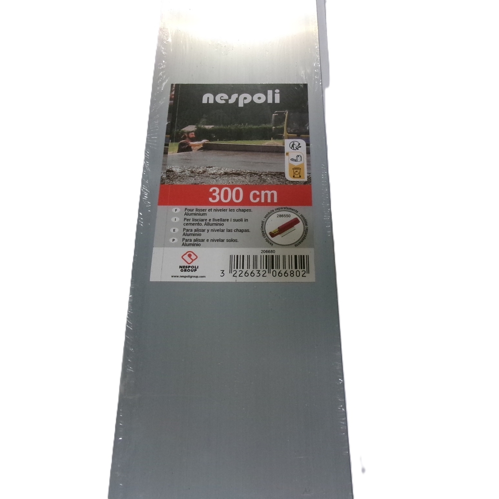 Règle de maçon aluminium 3m - NESPOLI - 206680