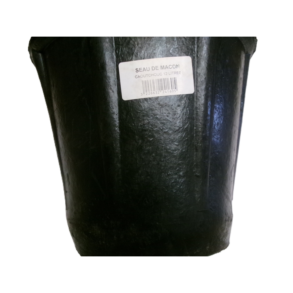Seau de maçon Tradition en caoutchouc naturel de 12 litres - NESPOLI - 224160