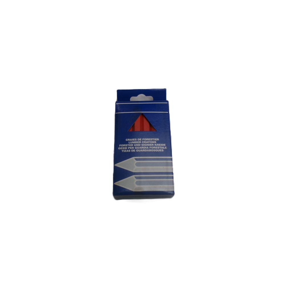 Boîte de 12 craies forestières hexagonales rouges - NESPOLI - 240630