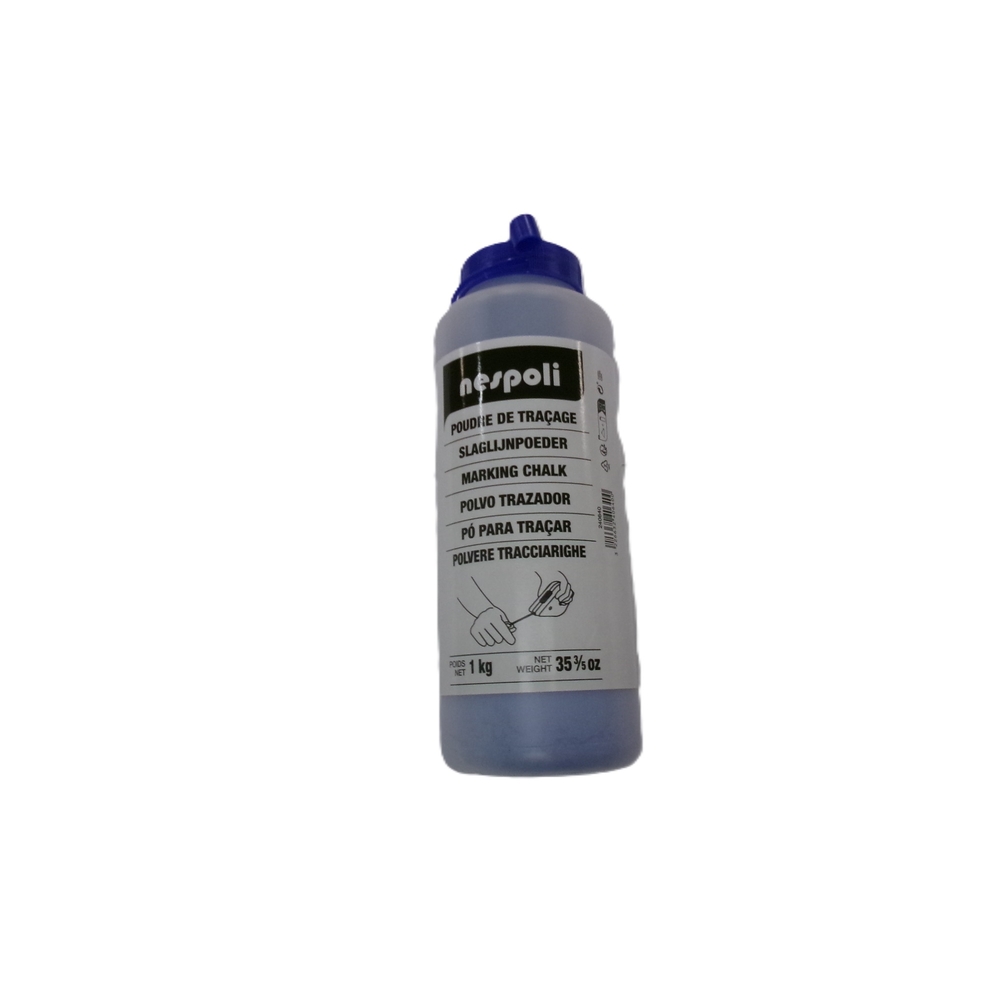 Biberon de poudre à tracer bleue 1kg - NESPOLI - 240640